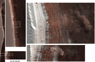 Illustration for article titled An Avalanche On Mars